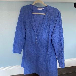 Habitat A-Line Periwinkle Tunic Sz. L